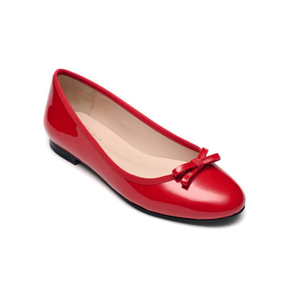 Oleah Red Patent ballerina flats - Alma, red patent wide flats, red patent shoes, patent designer ballet flats, SG60 what to wear, SG60, Singapore designer