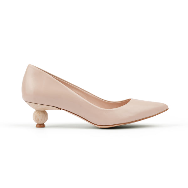 Size 32 low nude heels, wide comfortable nude leather pumps, designer size 33 mid block heels, size 42 nude wide kitten heels