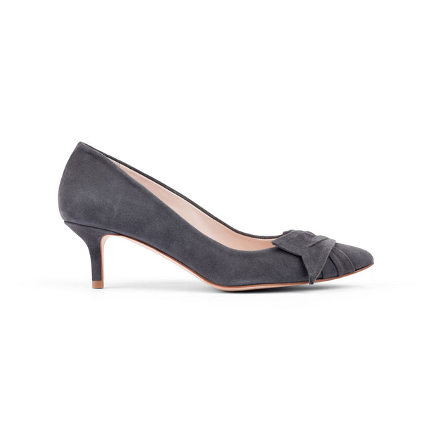 Oleah suede heels - camelia grey, anthracite grey heels, anthracite grey, grey heels, gray heels, suede heels