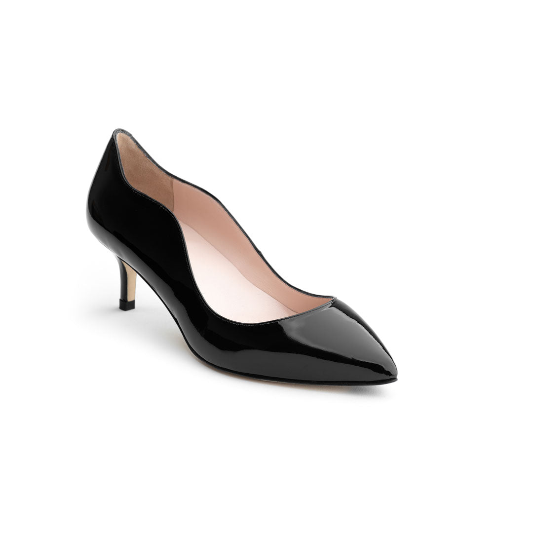 Black patent 50 heels