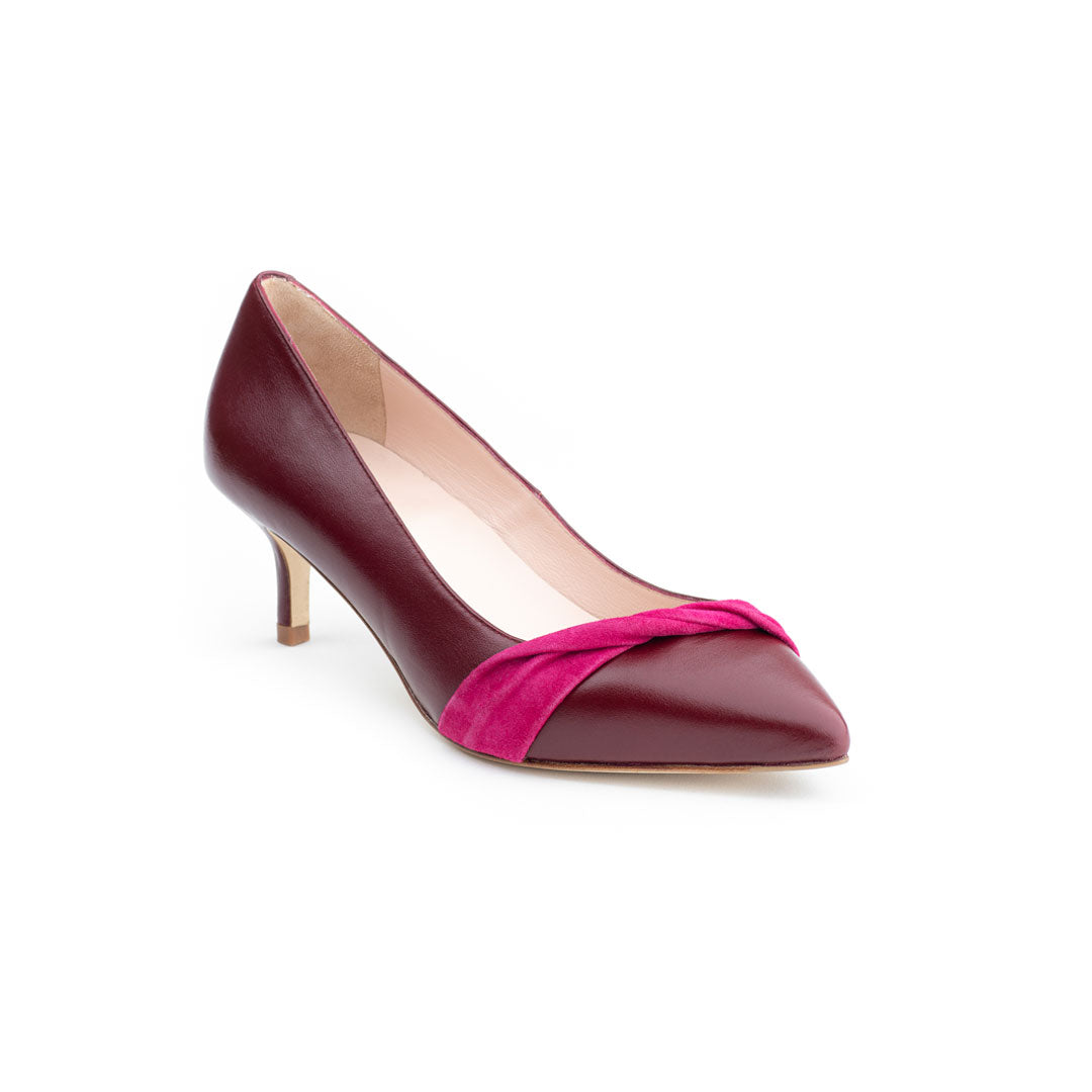 red mid heels stilettos